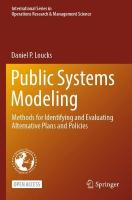 Public Systems Modeling: Methods for Identifying and Evaluating Alternative Plans and Policies 2022 ed.