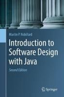 Introduction to Software Design with Java 2nd ed. 2022