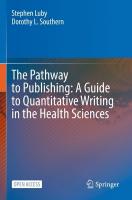 Pathway to Publishing: A Guide to Quantitative Writing in the Health Sciences 2022 ed.