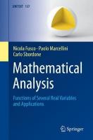 Mathematical Analysis: Functions of Several Real Variables and Applications 1st ed. 2022