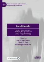 Conditionals: Logic, Linguistics and Psychology 2023 ed.