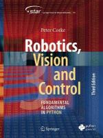 Robotics, Vision and Control: Fundamental Algorithms in Python Third Edition 2023