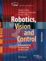 Robotics, Vision and Control: Fundamental Algorithms in MATLAB® 3rd ed. 2023
