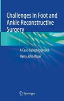 Challenges in Foot and Ankle Reconstructive Surgery: A Case-based Approach 2022 ed.