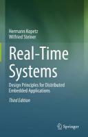 Real-Time Systems: Design Principles for Distributed Embedded Applications Third Edition 2022