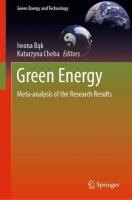 Green Energy: Meta-analysis of the Research Results 2023 ed.