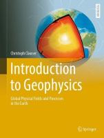 Introduction to Geophysics: Global Physical Fields and Processes in the Earth 2024 ed.