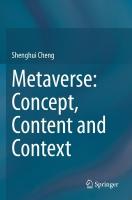 Metaverse: Concept, Content and Context 2023 ed.