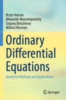 Ordinary Differential Equations: Analytical Methods and Applications 2023 ed.