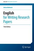English for Writing Research Papers 3rd ed. 2023