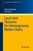 Local Limit Theorems for Inhomogeneous Markov Chains 1st ed. 2023