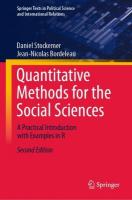 Quantitative Methods for the Social Sciences: A Practical Introduction with Examples in R 2nd ed. 2023