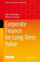 Corporate Finance for Long-Term Value 2023 ed.