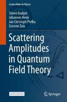Scattering Amplitudes in Quantum Field Theory 1st ed. 2024