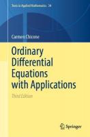 Ordinary Differential Equations with Applications Third Edition 2024