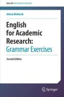 English for Academic Research:  Grammar Exercises 2nd ed. 2024