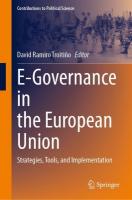 E-Governance in the European Union: Strategies, Tools, and Implementation 2024 ed.