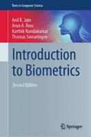 Introduction to Biometrics Second Edition 2025