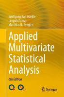 Applied Multivariate Statistical Analysis Sixth Edition 2024