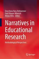 Narratives in Educational Research: Methodological Perspectives 2024 ed.