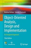 Object-Oriented Analysis, Design and Implementation: An Integrated Approach Third Edition 2025