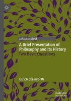 Brief Presentation of Philosophy and Its History: Two Basic Questions 2024 ed.