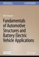 Fundamentals of Automotive Structures and Battery Electric Vehicle  Applications 2025 ed.