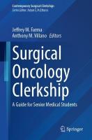 Surgical Oncology Clerkship: A Guide for Senior Medical Students