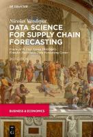 Data Science for Supply Chain Forecasting 2nd ed.