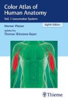 Color Atlas of Human Anatomy: Vol. 1 Locomotor System 8th New edition