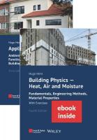 Building Physics and Applied Building Physics, 2 Volumes (inkl. E-Book als  PDF) 5th edition