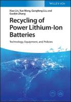 Recycling of Power Lithium-Ion Batteries: Technology, Equipment, and Policies