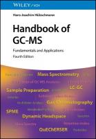 Handbook of GC-MS: Fundamentals and Applications 4th edition