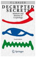 Decrypted Secrets: Methods and Maxims of Cryptology Fourth Edition 2007