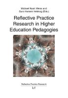 Reflective Practice Research in Higher Education Pedagogies