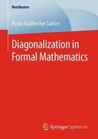 Diagonalization in Formal Mathematics 2020 ed.
