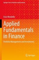 Applied Fundamentals in Finance: Portfolio Management and Investments 2023 ed.