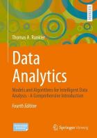 Data Analytics: Models and Algorithms for Intelligent Data Analysis - A Comprehensive  Introduction Fourth Edition 2025