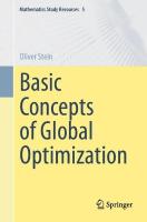 Basic Concepts of Global Optimization 2024 ed.