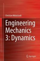 Engineering Mechanics 3: Dynamics 2024 ed.