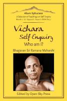 Vichara  Self Enquiry, Who am I?: A Selection of Self Enquiry Teachings