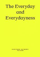 Everyday and Everydayness: Two Works Series Vol. 3
