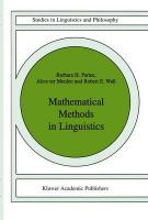 Mathematical Methods in Linguistics Softcover reprint of the original 1st ed. 1993