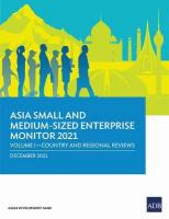 Asia Small and Medium-Sized Enterprise Monitor 2021: Volume I - Country and Regional Reviews