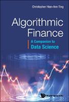 Algorithmic Finance: A Companion to Data Science