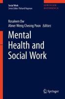 Mental Health and Social Work 1st ed. 2020