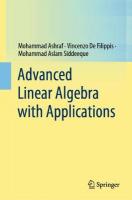 Advanced Linear Algebra with Applications 2021 ed.