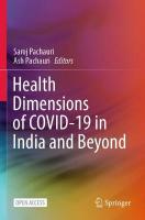 Health Dimensions of COVID-19 in India and Beyond 1st ed. 2022