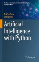 Artificial Intelligence with Python 1st ed. 2022