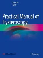 Practical Manual of Hysteroscopy 2022 ed.